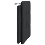 vidaXL Coussin de tête de lit noir 100 cm similicuir