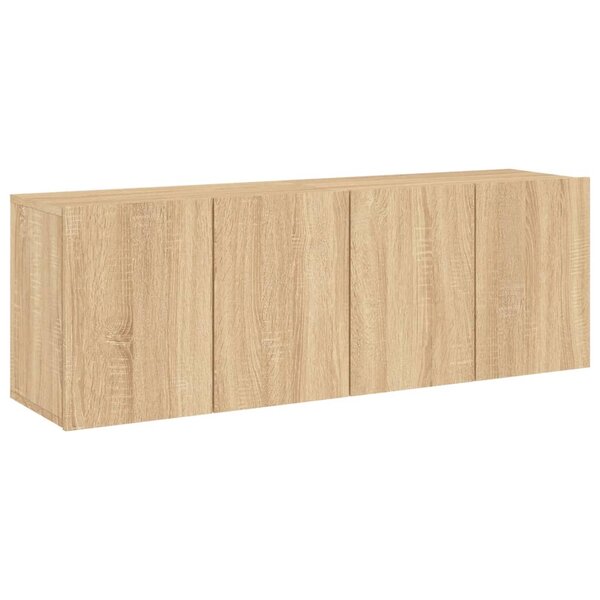 vidaXL Meubles TV muraux 2 Pièces chêne sonoma 60x30x41 cm