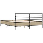 vidaXL Cadre de lit sans matelas chêne sonoma 160x200 cm
