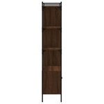 vidaXL Bibliothèque avec portes chêne marron 76 5x30x154 5 cm