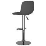 vidaXL Tabourets de bar lot de 2 gris foncé tissu
