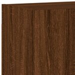 vidaXL Unités murales TV 4 Pièces chêne marron bois d'ingénierie