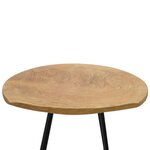 vidaXL Tabourets lot de 2 bois de teck massif