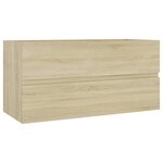 vidaXL Armoire d'évier Chêne sonoma 90x38 5x45 cm Bois d'ingénierie