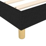 vidaXL Cadre de lit Noir 90x200 cm Tissu