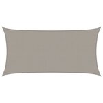 vidaXL Voile d'ombrage 160 g/m² rectangulaire gris clair 2x4 m PEHD