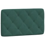 vidaXL Cadre de lit sans matelas vert foncé 90x200 cm velours