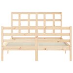 vidaXL Cadre de lit sans matelas 140x200 cm bois massif