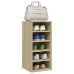 vidaXL Armoire à chaussures Chêne Sonoma 31 5x35x70 cm Bois ingénierie