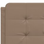 vidaXL Coussin de tête de lit cappuccino 120 cm similicuir