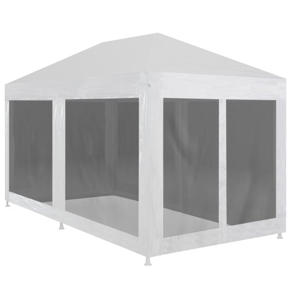 vidaXL Tente de réception avec 6 parois en maille 4 x 3 m
