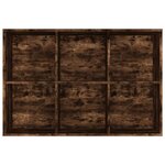 vidaXL Bibliothèque/Buffet Chêne fumé 66x30x98 cm Bois d'ingénierie