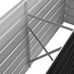vidaXL Lit surélevé de jardin Anthracite 160x40x45 cm Acier galvanisé