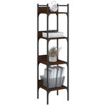 vidaXL Bibliothèque à 4 niveaux chêne 35x30x138 5 cm bois d'ingénierie