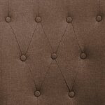 vidaXL Chaises à manger avec accoudoirs lot de 4 marron tissu