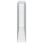 vidaXL Paniers à gabions arqués 7 Pièces 400x50x220/240 cm Fer galvanisé