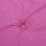 vidaXL Coussins de chaise de jardin lot de 2 rose 40x40x4 cm tissu