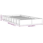 vidaXL Cadre de lit sans matelas blanc 100x200 cm bois massif