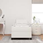vidaXL Cadre de Lit Crème 90x190 cm en Tissu Côtelé