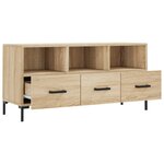 vidaXL Meuble TV chêne sonoma 102x36x50 cm bois d'ingénierie
