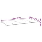 vidaXL Coussin de banc de jardin vert 120x50x4 cm tissu oxford
