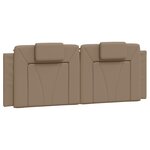 vidaXL Cadre de lit avec tête de lit Cappuccino 120x200 cm Similicuir