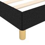 vidaXL Cadre de lit Noir 90x200 cm Tissu