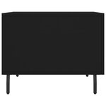 vidaXL Tables basses 2 Pièces noir 50x50x40 cm bois d'ingénierie