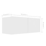 vidaXL Ensemble de meubles TV 5 Pièces Blanc Bois d'ingénierie