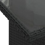 vidaXL Salon de jardin 10 Pièces avec coussins noir résine tressée