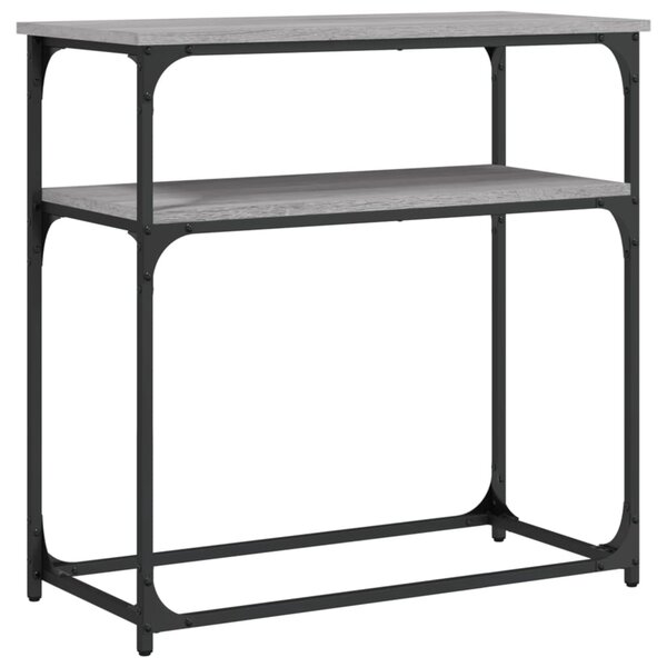 vidaXL Table console sonoma gris 75x35 5x75 cm bois d'ingénierie