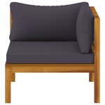 Salon de jardin meuble d'extérieur ensemble de mobilier 7 pièces avec coussin bois d'acacia solide 02_0017057