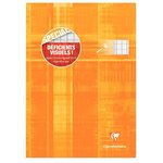 Cahier piqué déficients visuels 21x29,7 96p séyès noir 2,5mm 10/10 CLAIREFONTAINE