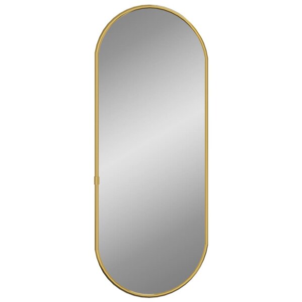 vidaXL Miroir mural Doré 60x25 cm Ovale