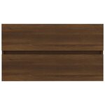 vidaXL Armoire d'évier Chêne marron 80x38 5x45 cm Bois d'ingénierie