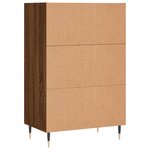 vidaXL Buffet haut chêne marron 57x35x90 cm bois d'ingénierie