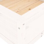 vidaXL Jardinière blanc 82 5x82 5x39 cm bois massif de pin