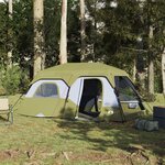 vidaXL Tente familiale 9 personnes vert libération rapide imperméable