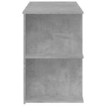 Bureau table poste de travail meuble d'ordinateur informatique étude 140 x 50 x 75 cm bois d'ingénierie gris 02_0023837