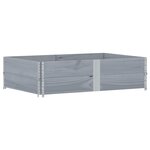 vidaXL Jardinière gris 150x100 cm bois de pin massif