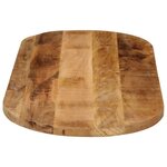 vidaXL Dessus de table 100x40x2 5cm ovale bois massif de manguier brut