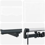 vidaXL Store Manuel Rétractable Blanc 400x350 cm