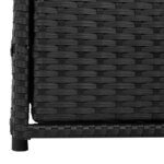 vidaXL Armoire de rangement de jardin noir 55x59x69 cm résine tressée