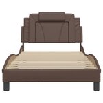 vidaXL Cadre de lit sans matelas marron 100x200 cm similicuir