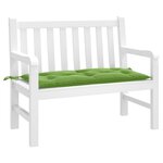 vidaXL Coussin de banc de jardin vert mélangé 100x50x7 cm tissu