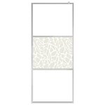 vidaXL Paroi de douche et étagère Chrome 80x195 cm Verre ESG&Aluminium