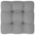 vidaXL Pouf palette de jardin noir bois de pin imprégné