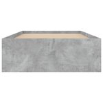 vidaXL Cadre de lit gris béton 100x200 cm