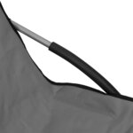 vidaXL Chaises de plage pliables lot de 2 Gris Tissu