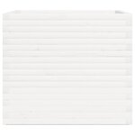vidaXL Jardinière blanc 80x80x72 cm bois de pin massif